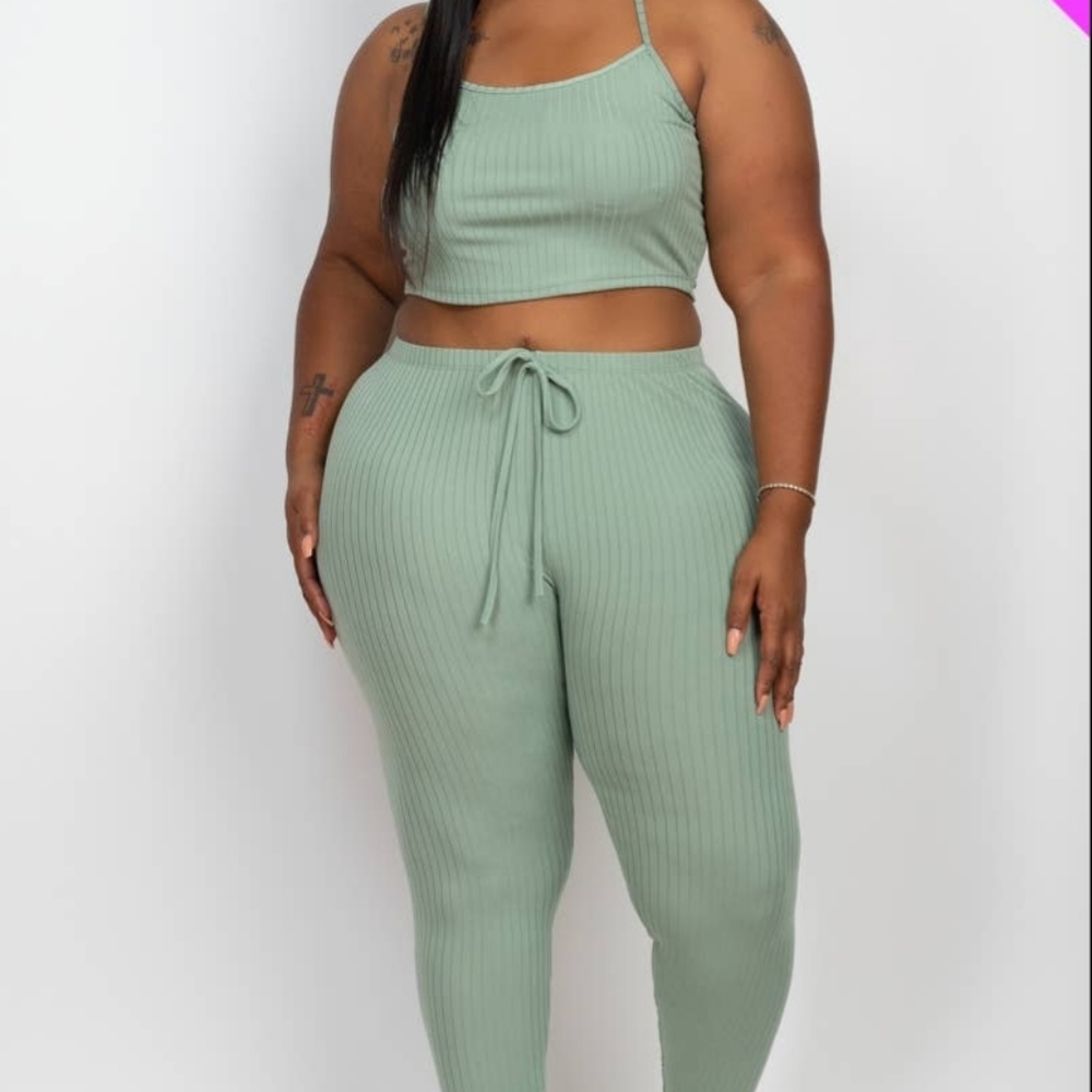 Capella Apparel: Cropped Cami Legging Set